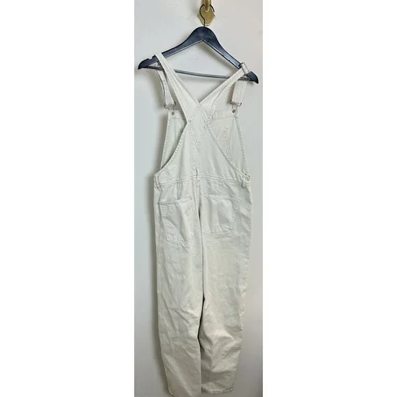 FREE PEOPLE We the Free Ziggy Denim Overalls in Wash Parchment Size Medium - Picture 8 of 15